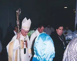 Hector Garcia of Valle Services providing security services to POP